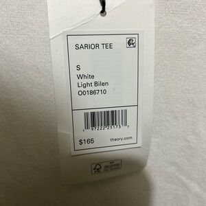 Theory White Sarior Tee